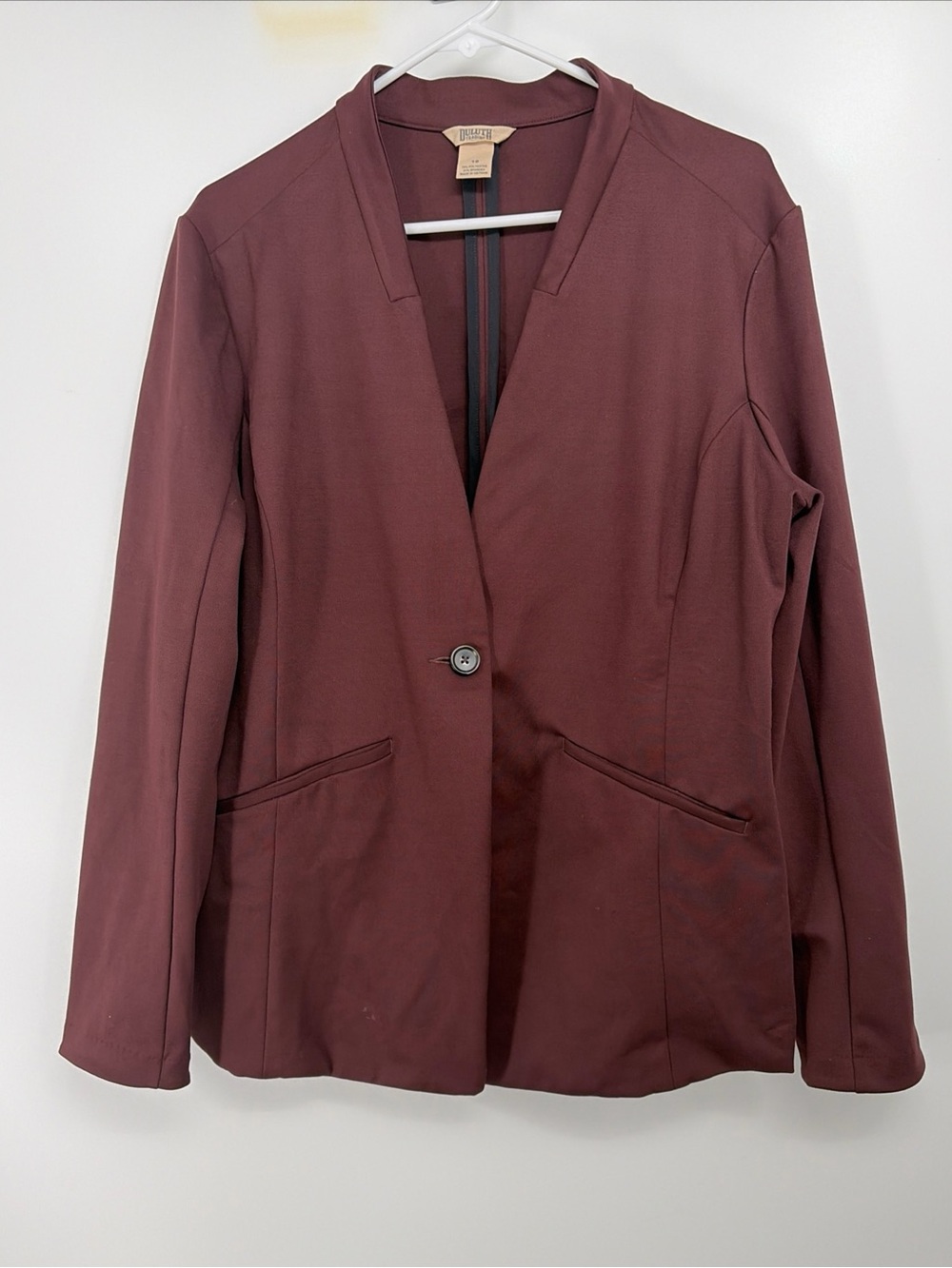 Duluth Trading Company Ponte Pro Blazer Jacket Womens Sz 18
